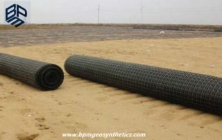 Polyester Geogrid Fabric for Railway Project