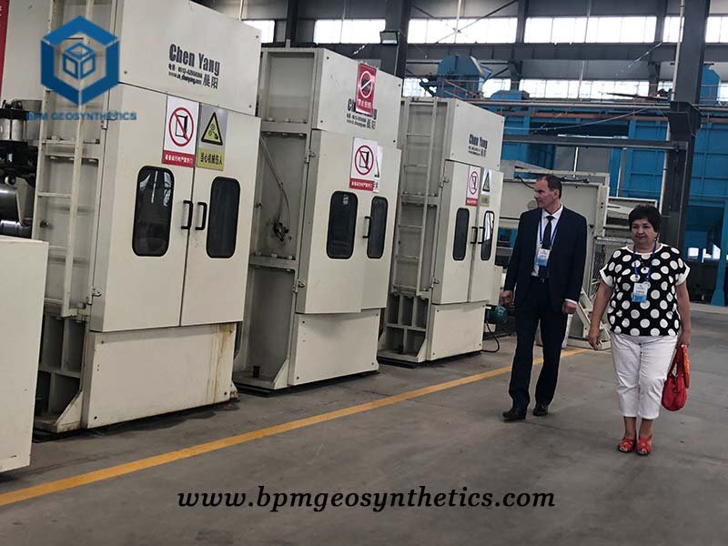 Belarus New Material National Academy Visited BPM Geotech Fabric