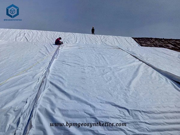 Composite Geomembrane installation for Mining Project in Congo