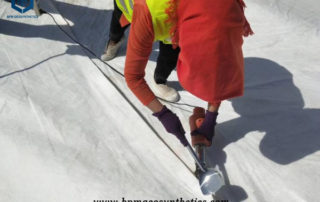 PET Geotextile Non Woven Fabric for Dam Project in Egypt