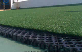 Drainage Cells with Geotextile for Roof Garden Project in Singapore