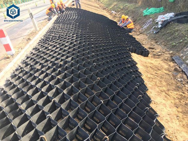 HDPE Geocell Road Slope Protection Projects in Vietnam