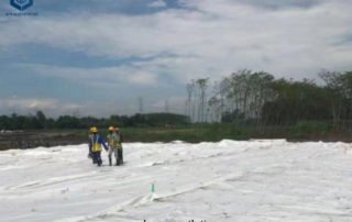Filament Geotextile Fabric for Road Construction Project in Indonesia