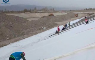 Geotextile and Geomembrane for Fluorite Heap Leach Pads Projects in Mongolian