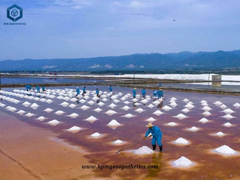 60 mil HDPE Plastic Liner for Salt Evaporation Pond in Indonesia