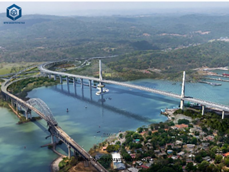 Textured HDPE Liner for Bridge over Panama Canal